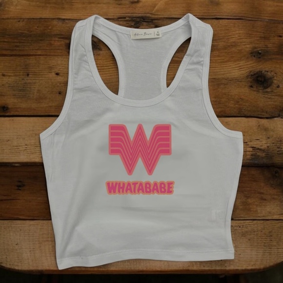 Whatababe Crop Tank - Picture 1 of 1